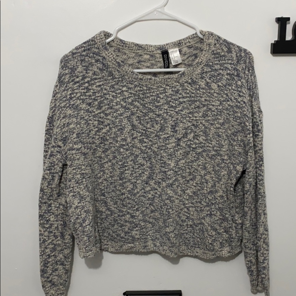 3/$10 under $10! Divided crop sweater